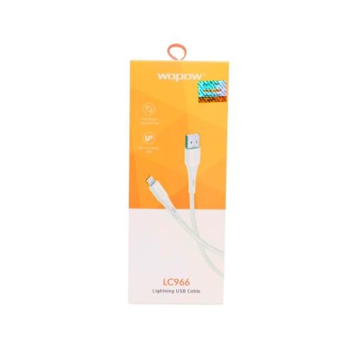 كيبل شحن لايتنينج 120 سم لأيفون – Wopow LC966