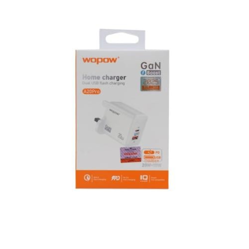 شاحن جداري Wopow GaN بمنفذ Type-C و USB ‏38 واط –...