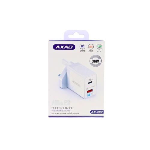 شاحن جداري AXAD 36 واط PD + USB