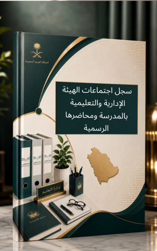 سجل اجتماعات الهيئة الإدارية والتعليمية بالمدرسة و...