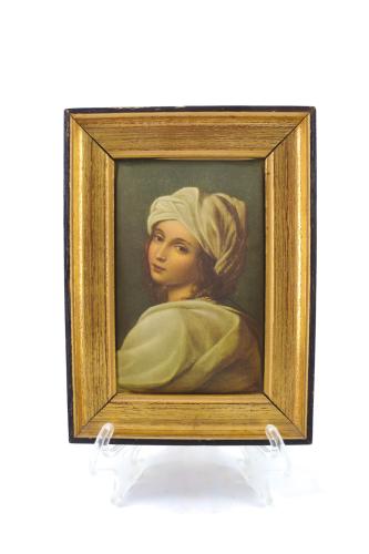 لوحه أوربية رسم يدوي لفتاة حسناء بطابع كلاسيكي جمي...