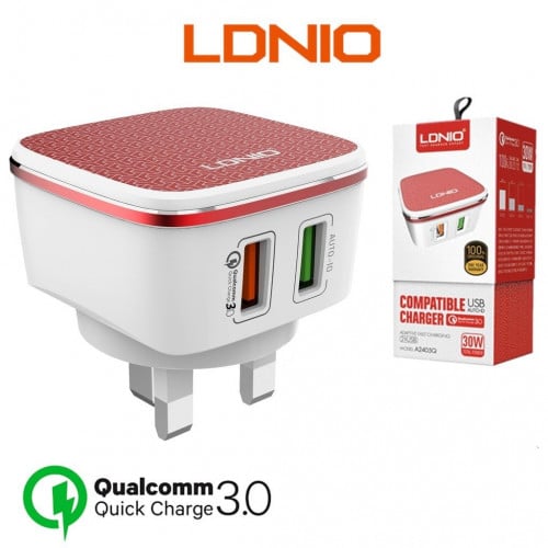 شاحن جداري 220 فولط سريع الشحن بقوة 30 واط QC 3 فت...