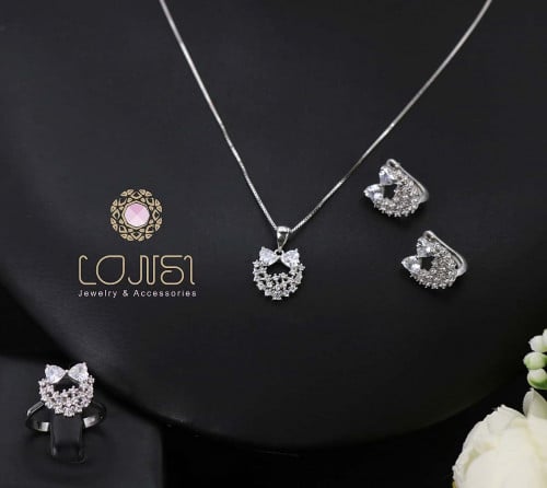 طقم ناعم فضة عيار 925