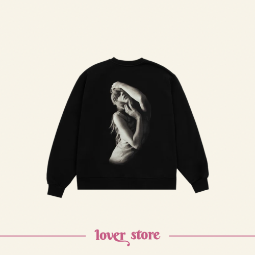 THE TORTURED POETS DEPARTMENT BLACK CREWNECK