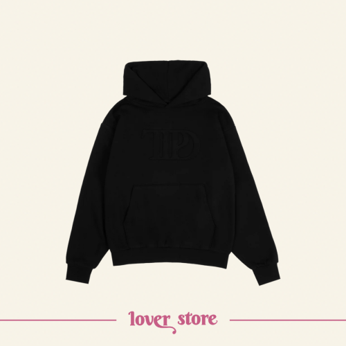 TTPD BLACK EMBOSSED HOODIE