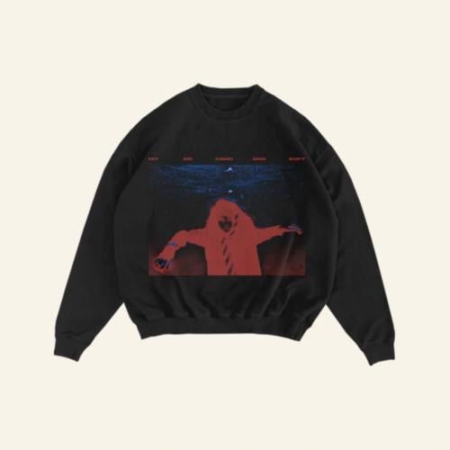 SINKING BLACK CREWNECK SWEATSHIRT