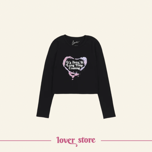 IT'S BEEN A LONG TIME COMING CROPPED LONGSLEEVE T-...