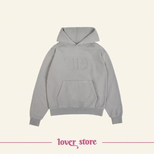 TTPD GRAY EMBOSSED HOODIE