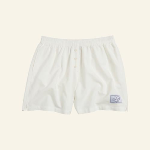 TS CREST WHITE OXFORD SHORTS