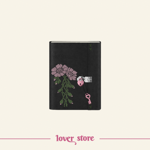 drop dead heart keyed padlock journal