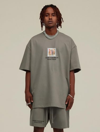 لبس صيفي تيشيرت وشورت براند سعودي