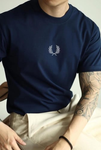 FRED PERRY MEN T-SHIRT كحلي