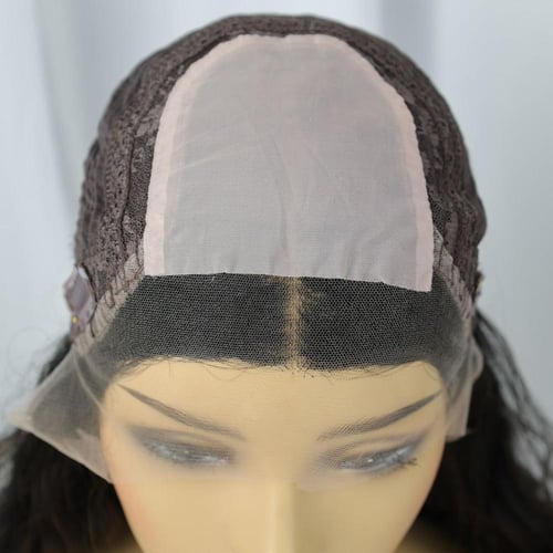 باروكة بني غامق مع اشقر زيتوني