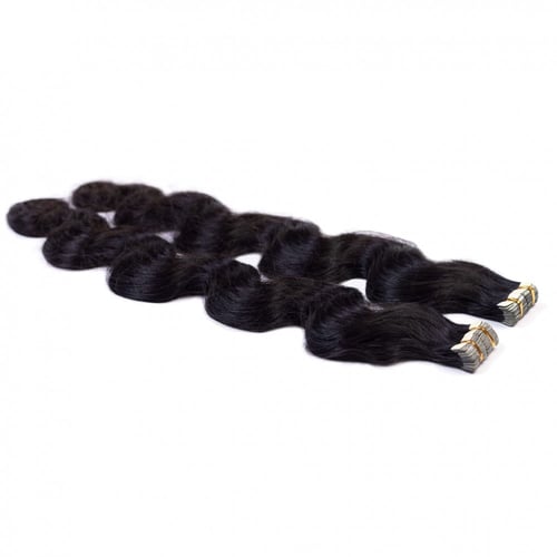 تيب مطور اسود طبيعي ويفي