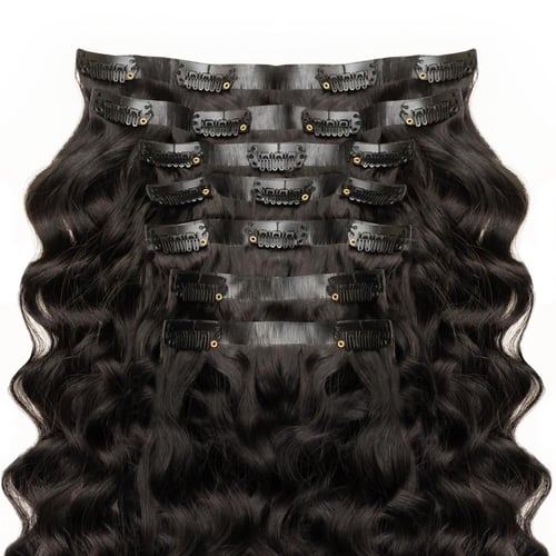 كلبس مطور أسود طبيعي كيرلي