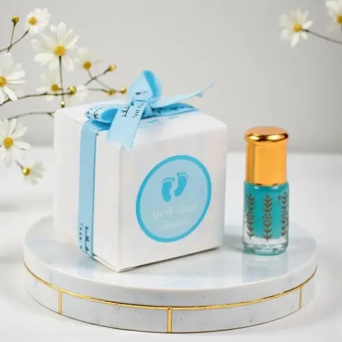 توزيعات مواليد – بوكس سماوي أنيق (6 قطع)