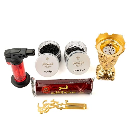 عرض العيد بوكس عود فاخر متكامل ذهبي