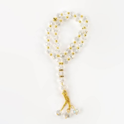 توزيعات عود ومسك مع سبحة فاخرة كريستال