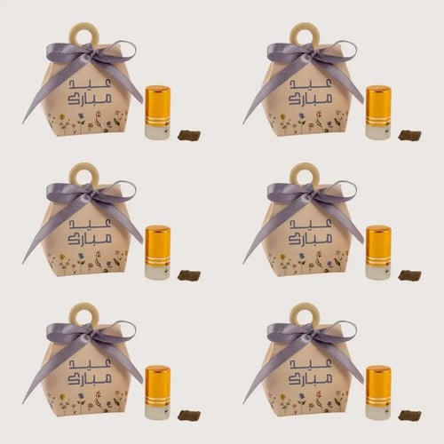 توزيعات العيد ميني عود بزهور ( 6 قطع )