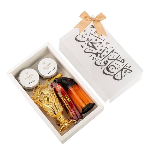 عرض العيد بوكس عود فاخر متكامل ذهبي