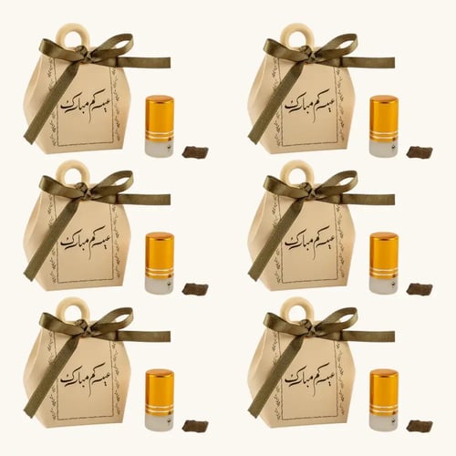 توزيعات العيد ميني عود بأوراق الشجر ( 6 قطع)