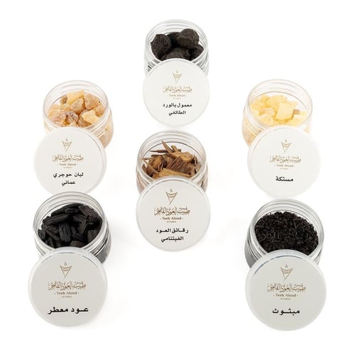 توزيعات بخور منوع فاخر 6 عبوات