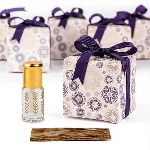 توزيعات عود – بوكس مزخرف بنفسجي (6 قطع)