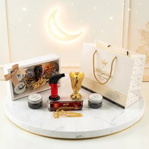 عرض العيد بوكس عود فاخر متكامل ذهبي