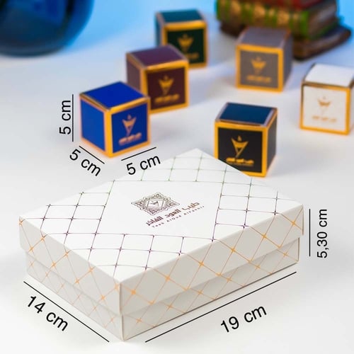 توزيعات عود بوكس ملون فاخر للمناسبات ( 6 قطع )