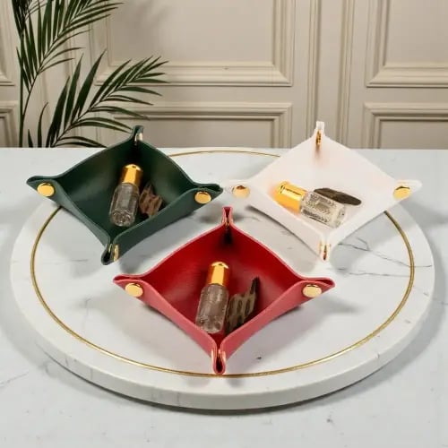 توزيعات عود جلد ملون أنيق - 3 قطع