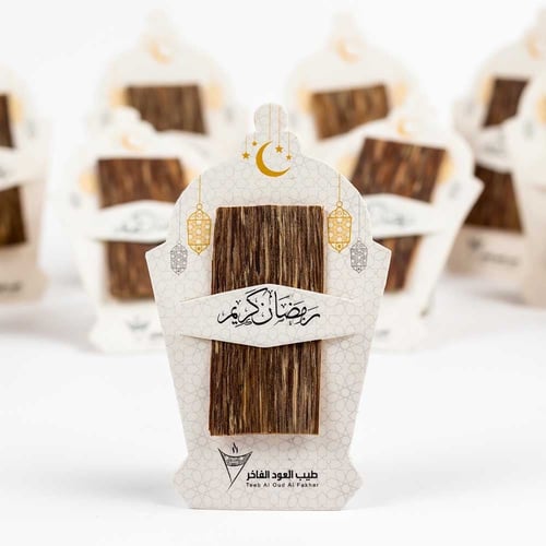 توزيعات رمضان فانوس بالعود (12 كرت)