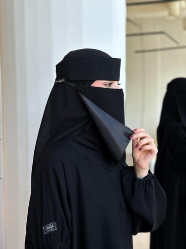 عرض 3 نقابات مشبك حرير