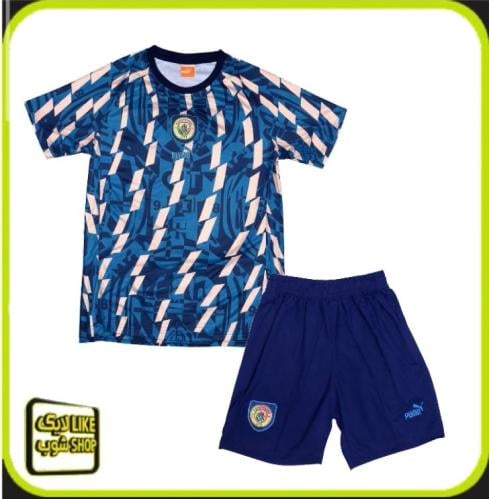 طقم رجالي تمارين مانشستر سيتي الكحلي