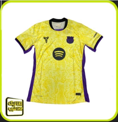 تيشيرت رجالي برشلونة نسخة خاصة الاصفر