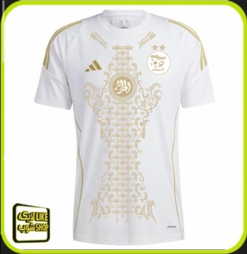 تيشيرت رجالي الجزائر الابيض فئة اللاعبين