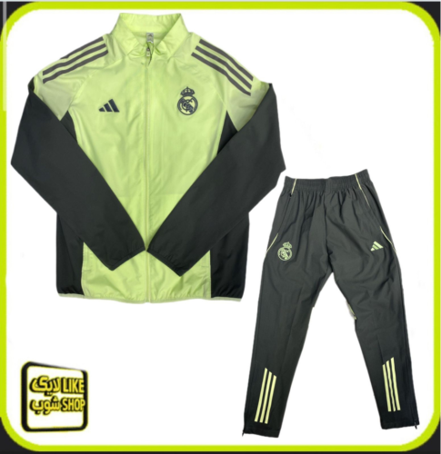 طقم تمارين رجالي ريال مدريد اصفر رمادي