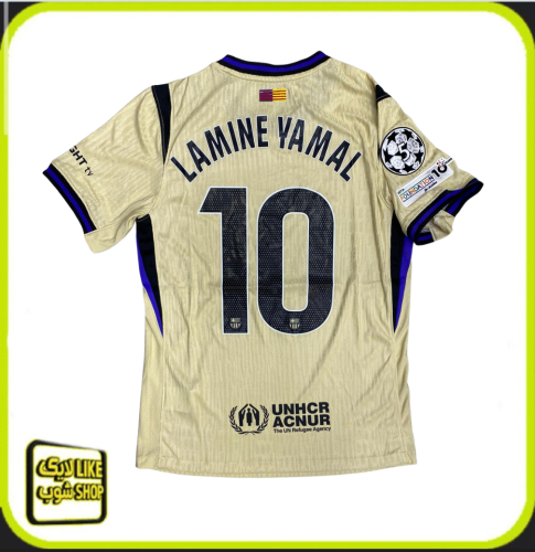 تيشيرت رجالي برشلونة الرملي مرقم فئة اللاعبين