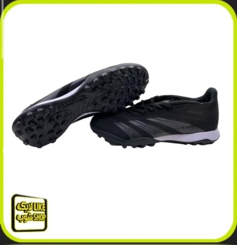 حذاء رجالي كرة قدم اسود مخمل اديداس