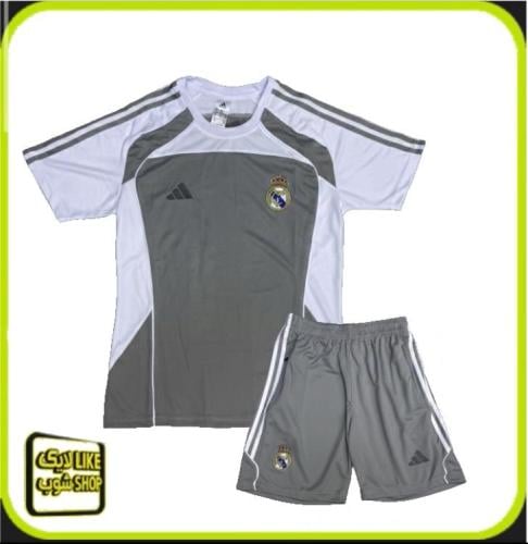 طقم رجالي تمارين ريال مدريد الرمادي