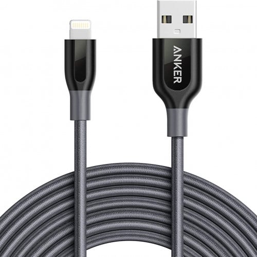 كيبل أنكر لايتننج أبل باور لاين بلس أسود 3 متر