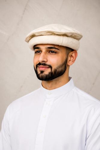 قبعة شترالي صوف 100% يدوية