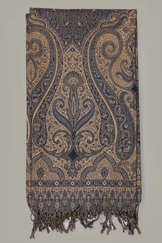 شال الكشميري نسائي صوف (أزرق)