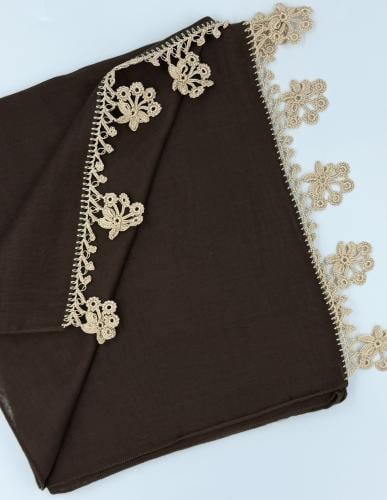 Brown-colored headscarf
