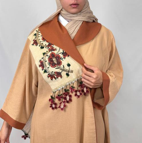 Embroidered abaya