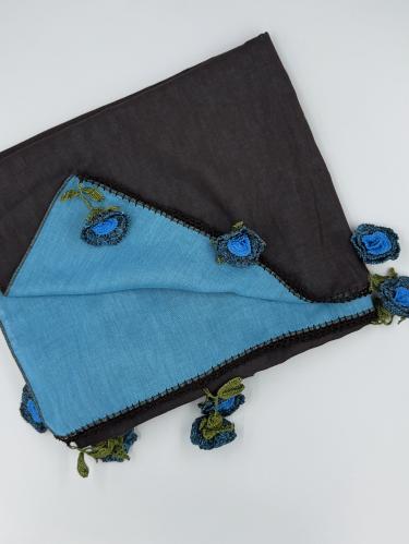 Turkish double-sided cotton headscarf