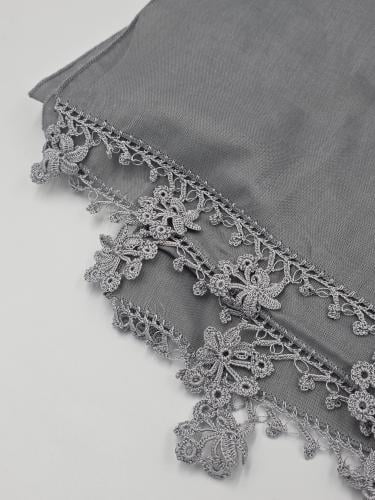 Turkish cotton headscarf in gray