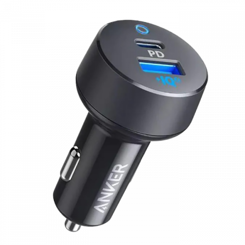 شاحن سيارة أنكر أسود ثنائي المنفذ بي دي 35 وات