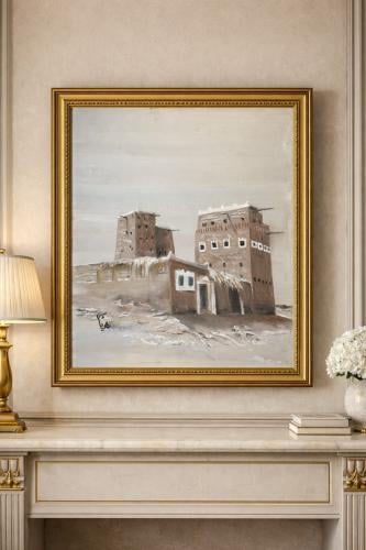 تنفيذ لوحات رسم تشكيلية فنية زيتية على قماش كانفاس