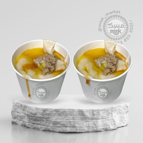 مشغوثة (عيش - لهيدة) بالسمن والقشدة