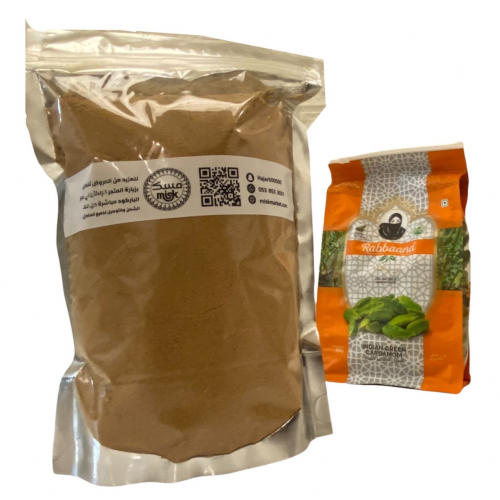 بكج كيلو من القهوة البيشية + ربع كيلو هيل هندي أصل...